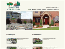 Tablet Screenshot of delventhallandscaping.com